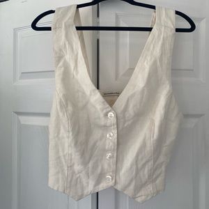 NWT Abercrombie Linen Vest Top